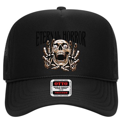 Eternal Horror Creepy Skeleton Screaming Dark Horror Spooky Trucker Hat