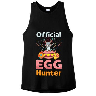 Egg Hunter Dabbing Rabbit Design Easter Egg Cool Gift Ladies PosiCharge Tri-Blend Wicking Tank