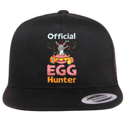 Egg Hunter Dabbing Rabbit Design Easter Egg Cool Gift Flatbill Hat
