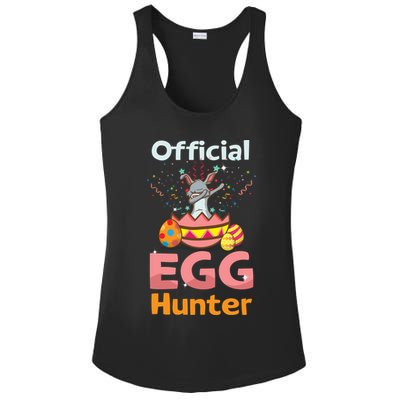 Egg Hunter Dabbing Rabbit Design Easter Egg Cool Gift Ladies PosiCharge Competitor Racerback Tank