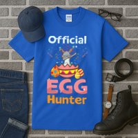 Egg Hunter Dabbing Rabbit Design Easter Egg Cool Gift Tall T-Shirt