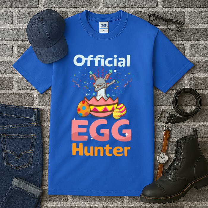 Egg Hunter Dabbing Rabbit Design Easter Egg Cool Gift Tall T-Shirt