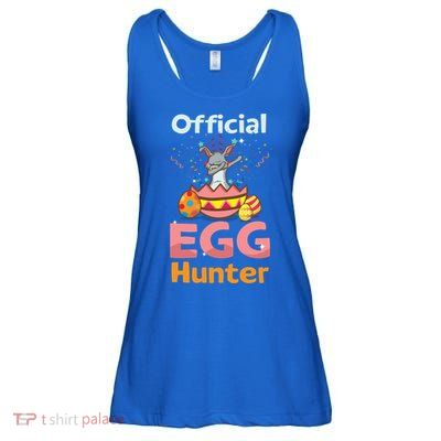 Egg Hunter Dabbing Rabbit Design Easter Egg Cool Gift Ladies Essential Flowy Tank