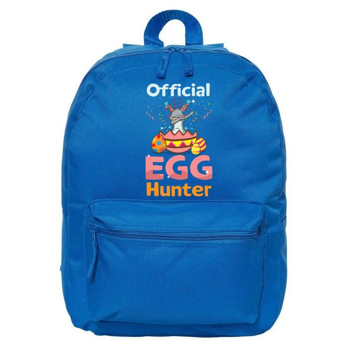 Egg Hunter Dabbing Rabbit Design Easter Egg Cool Gift 16 in Basic Backpack