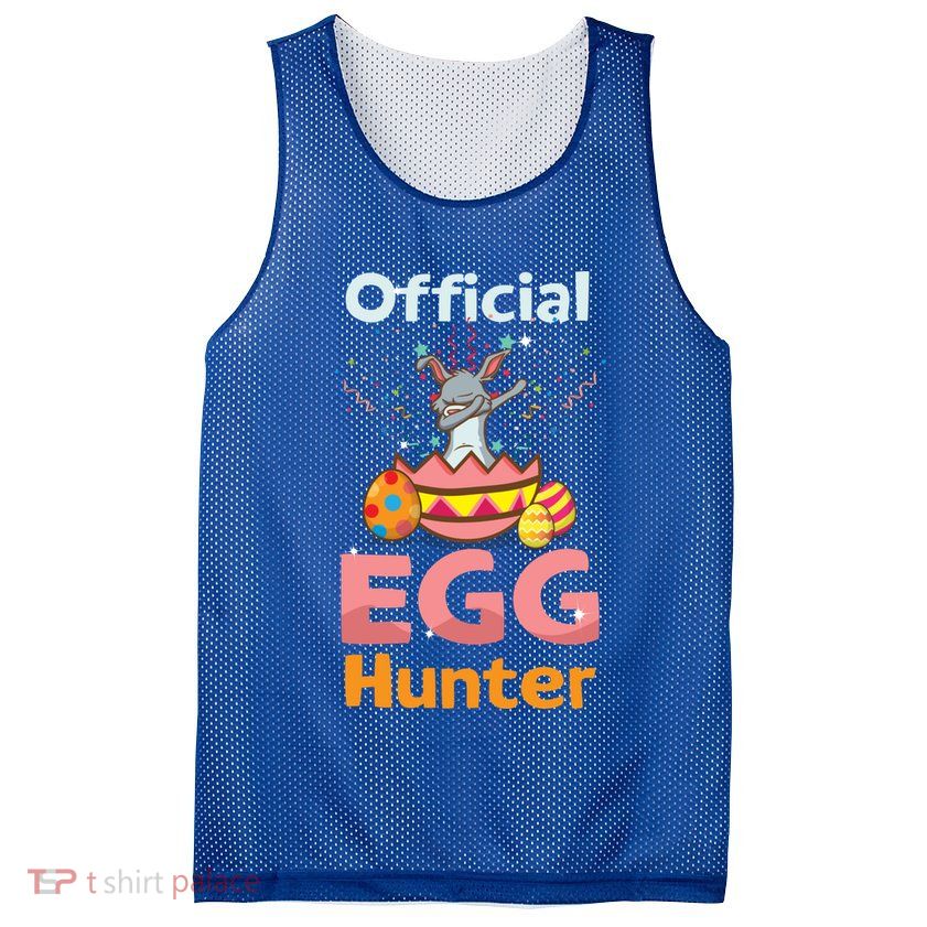 Egg Hunter Dabbing Rabbit Design Easter Egg Cool Gift Mesh Reversible Basketball Jersey Tank