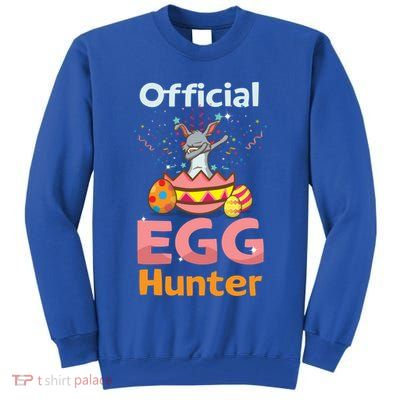 Egg Hunter Dabbing Rabbit Design Easter Egg Cool Gift Tall Sweatshirt