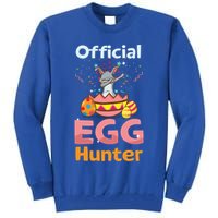Egg Hunter Dabbing Rabbit Design Easter Egg Cool Gift Tall Sweatshirt