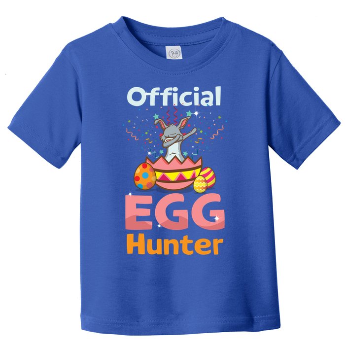 Egg Hunter Dabbing Rabbit Design Easter Egg Cool Gift Toddler T-Shirt
