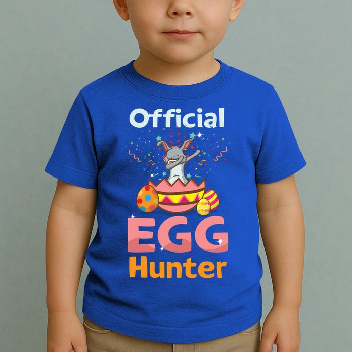 Egg Hunter Dabbing Rabbit Design Easter Egg Cool Gift Toddler T-Shirt
