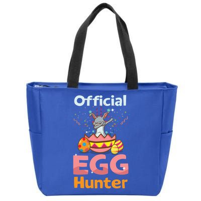 Egg Hunter Dabbing Rabbit Design Easter Egg Cool Gift Zip Tote Bag