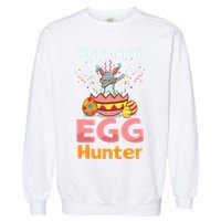 Egg Hunter Dabbing Rabbit Design Easter Egg Cool Gift Garment-Dyed Sweatshirt