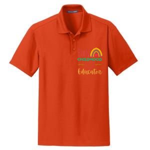 Early Hood Educator Preschool Teacher Funny Gift Dry Zone Grid Polo