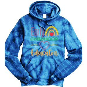 Early Hood Educator Preschool Teacher Funny Gift Tie Dye Hoodie