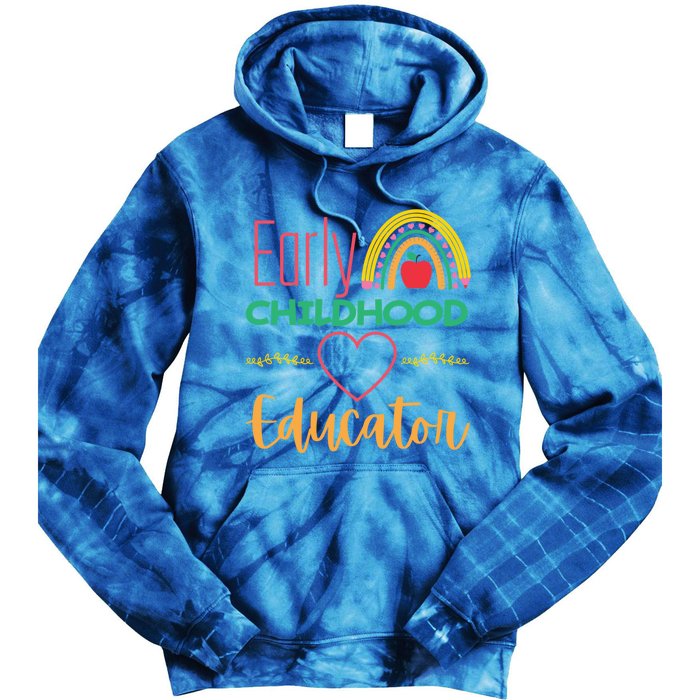 Early Hood Educator Preschool Teacher Funny Gift Tie Dye Hoodie