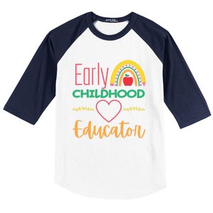 Early Hood Educator Preschool Teacher Funny Gift Baseball Sleeve Shirt