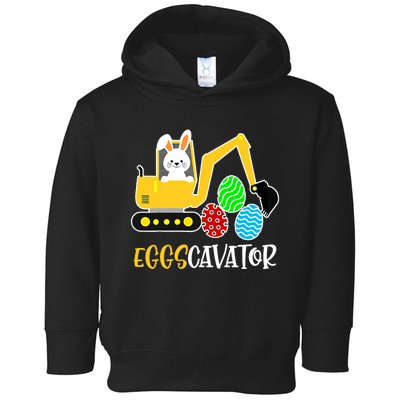 EggsCavator Happy Easter Funny Excavator Hunting Egg Gifts Toddler Hoodie