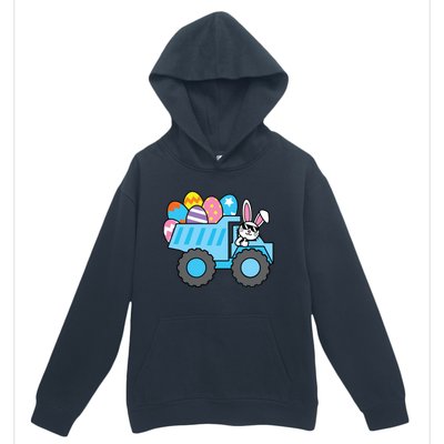 Easter Happy Easter Bunny Truck Construction Urban Pullover Hoodie