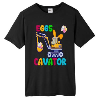 EggsCavator Happy Easter Funny Excavator Hunting Egg Tall Fusion ChromaSoft Performance T-Shirt