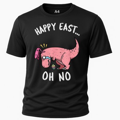 Easter HAPPY EAST... Oh No Trex Pink Dinosaur Crying Performance Shirt