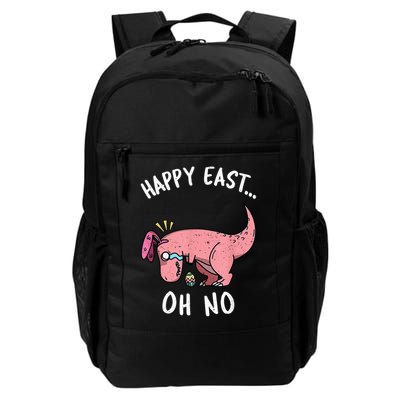 Easter HAPPY EAST... Oh No Trex Pink Dinosaur Crying Backpack