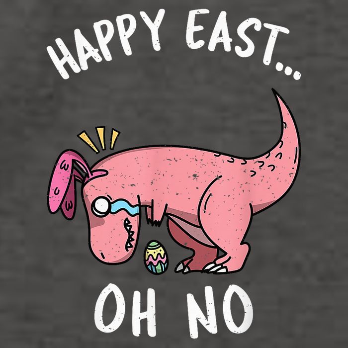 Easter HAPPY EAST... Oh No Trex Pink Dinosaur Crying Vector Backpack