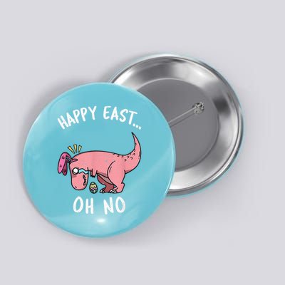 Easter HAPPY EAST... Oh No Trex Pink Dinosaur Crying Button