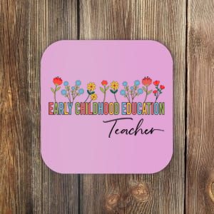 Early Hood Education Teacher Wildflowers Back To School Meaningful Gift Coaster