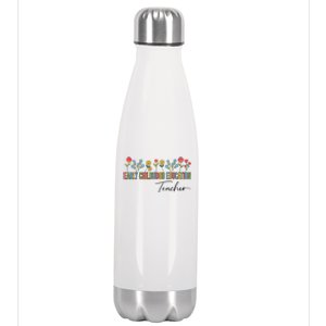 Early Hood Education Teacher Wildflowers Back To School Meaningful Gift Stainless Steel Insulated Water Bottle