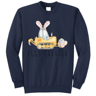 Eggscavator Happy Easter Funny Excavator Hunting Egg Sweatshirt