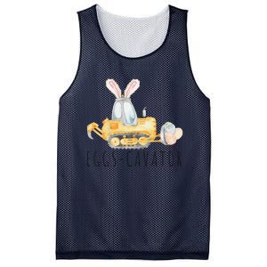 Eggscavator Happy Easter Funny Excavator Hunting Egg Mesh Reversible Basketball Jersey Tank