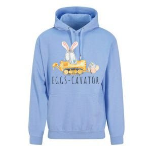 Eggscavator Happy Easter Funny Excavator Hunting Egg Unisex Surf Hoodie