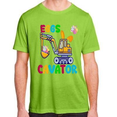 EggsCavator Happy Easter Funny Excavator Hunting Egg Copy Adult ChromaSoft Performance T-Shirt