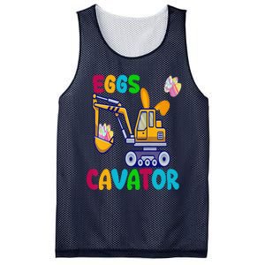 EggsCavator Happy Easter Funny Excavator Hunting Egg Copy Mesh Reversible Basketball Jersey Tank