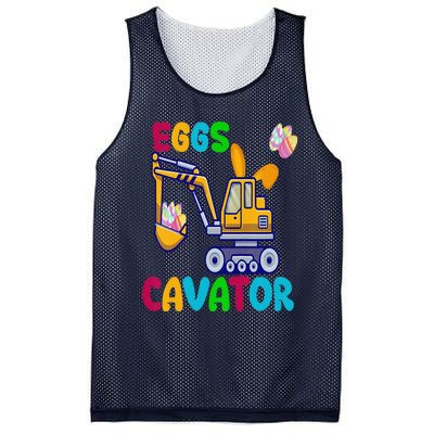 EggsCavator Happy Easter Funny Excavator Hunting Egg Copy Mesh Reversible Basketball Jersey Tank