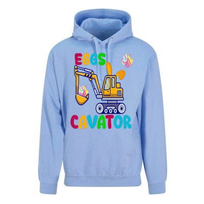 EggsCavator Happy Easter Funny Excavator Hunting Egg Copy Unisex Surf Hoodie