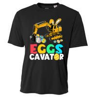 EggsCavator Happy Easter Excavator Hunting Egg Cooling Performance Crew T-Shirt