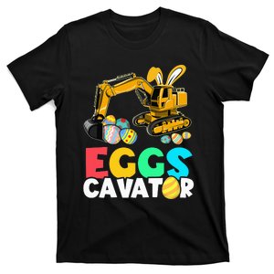 EggsCavator Happy Easter Excavator Hunting Egg T-Shirt