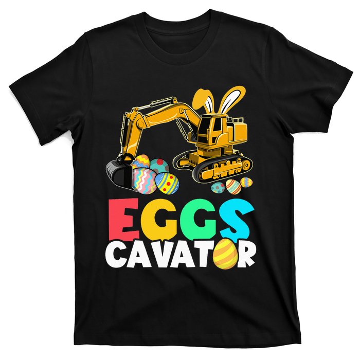 EggsCavator Happy Easter Excavator Hunting Egg T-Shirt