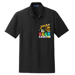 EggsCavator Happy Easter Excavator Hunting Egg Dry Zone Grid Polo