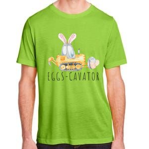 Eggscavator Happy Easter Funny Excavator Hunting Egg Adult ChromaSoft Performance T-Shirt