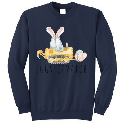 Eggscavator Happy Easter Funny Excavator Hunting Egg Sweatshirt