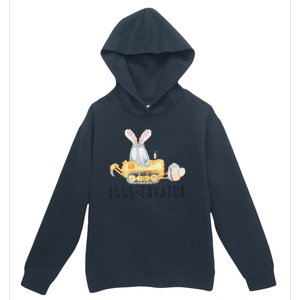 Eggscavator Happy Easter Funny Excavator Hunting Egg Urban Pullover Hoodie