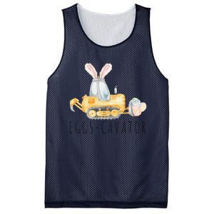 Eggscavator Happy Easter Funny Excavator Hunting Egg Mesh Reversible Basketball Jersey Tank