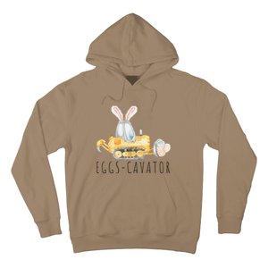 Eggscavator Happy Easter Funny Excavator Hunting Egg Hoodie