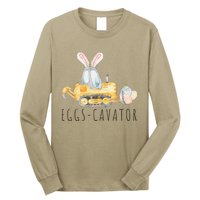 Eggscavator Happy Easter Funny Excavator Hunting Egg Long Sleeve Shirt