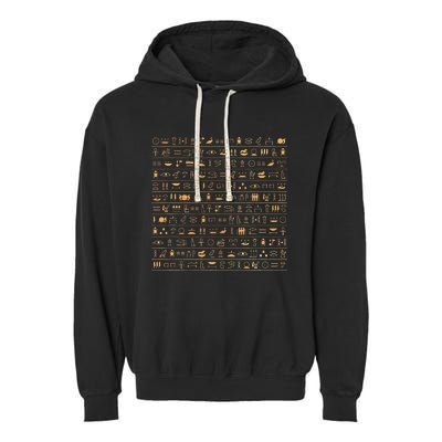 Egypt Hieroglyphs Egyptian Garment-Dyed Fleece Hoodie