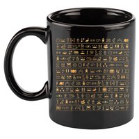 Egypt Hieroglyphs Egyptian 11oz C Handle Ceramic Mug