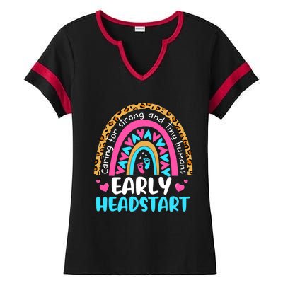 Early Headstart Early Childhood Edu Teacher Back To School Ladies Halftime Notch Neck Tee