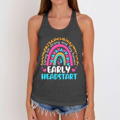 Early Headstart Early Childhood Edu Teacher Back To School Women's Knotted Racerback Tank