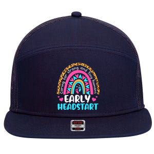 Early Headstart Early Childhood Edu Teacher Back To School 7 Panel Mesh Trucker Snapback Hat